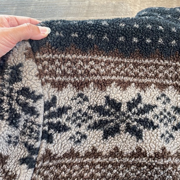 Vintage 90s Banana Republic Cabin Wear Full Zip Sherpa Jacket Nordic—Men’s M - Picture 11 of 11